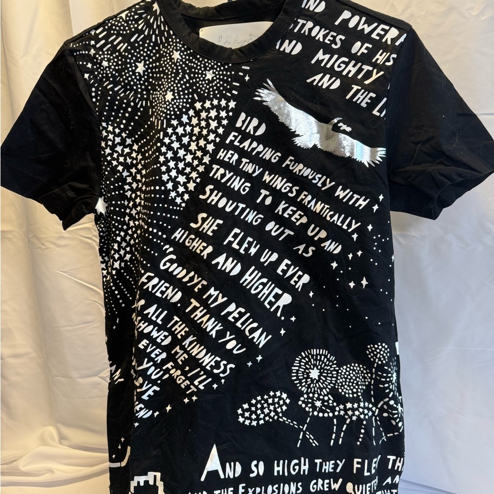 Juun.J x Rob Ryan Black and White Graphic Tee